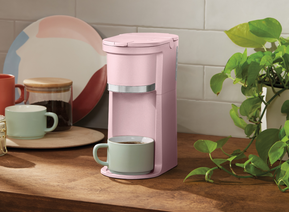 Pink coffee maker