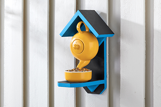 Painted Bird Feeder