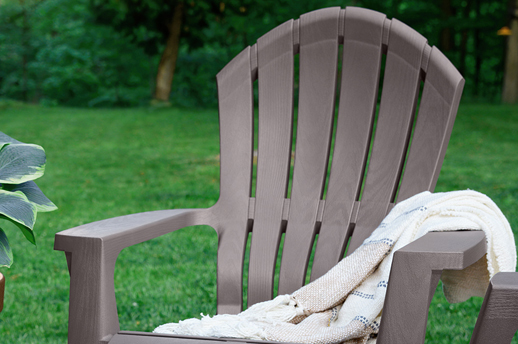 painted plastic adirondack chair