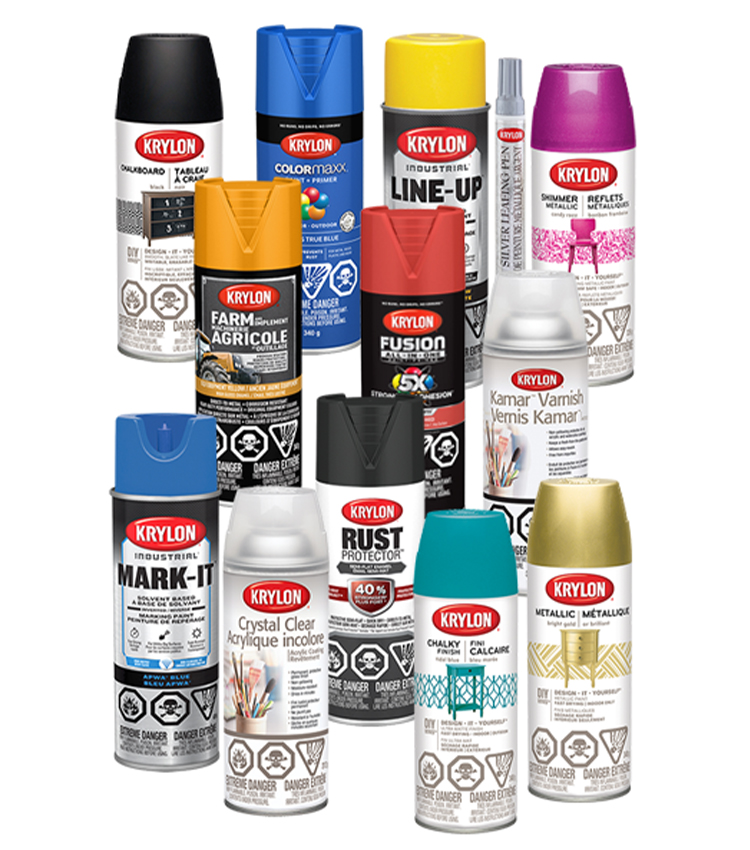 Krylon spray paint cans