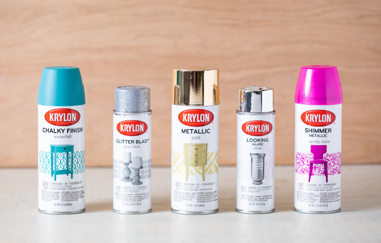 assortment of Krylon Craft spray paint