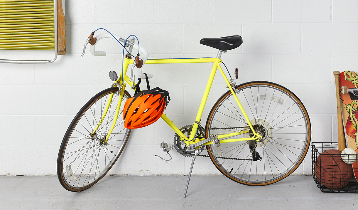 bike and bike helmet